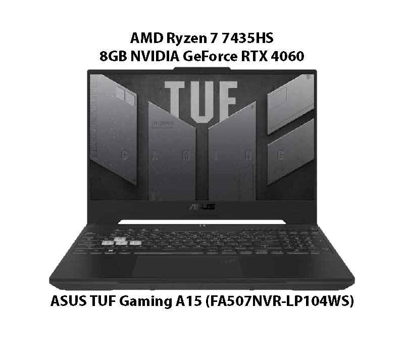 ASUS TUF Gaming A15 Laptop FA507NVR-LP104WS with RTX 4060 8GB GPU