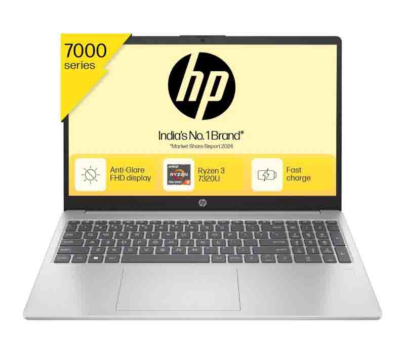 HP 15, AMD Ryzen 3 7320U, 8GB LPDDR5, 512GB SSD fc0154AU Laptop