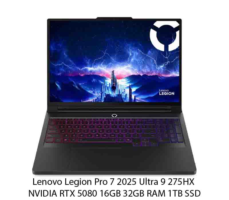 Lenovo Legion Pro 7 2025 83F500D9IN Ultra 9 275HX NVIDIA RTX 5080 16GB