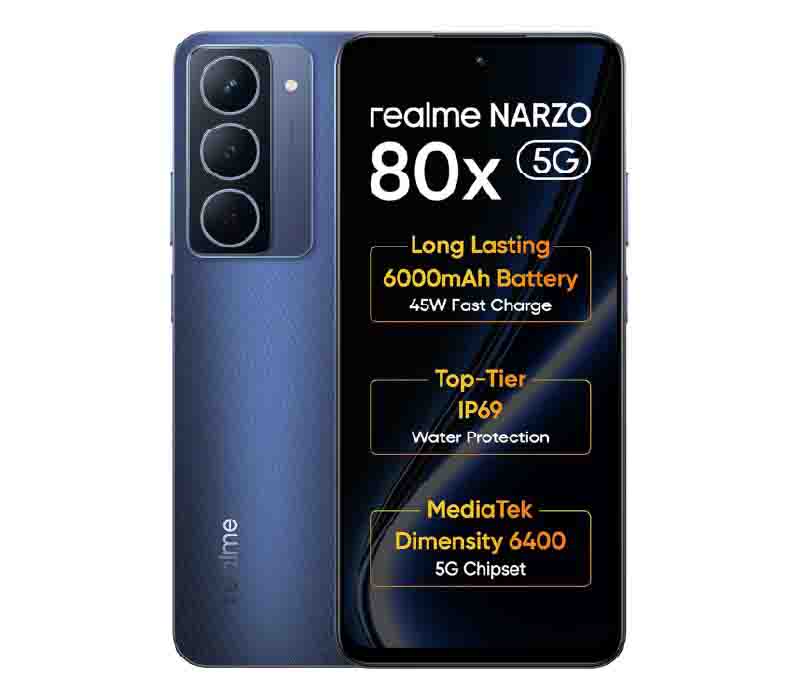 realme NARZO 80x 5G 8GB RAM 128GB Storage Dimensity 6400 5G 6000mAh
