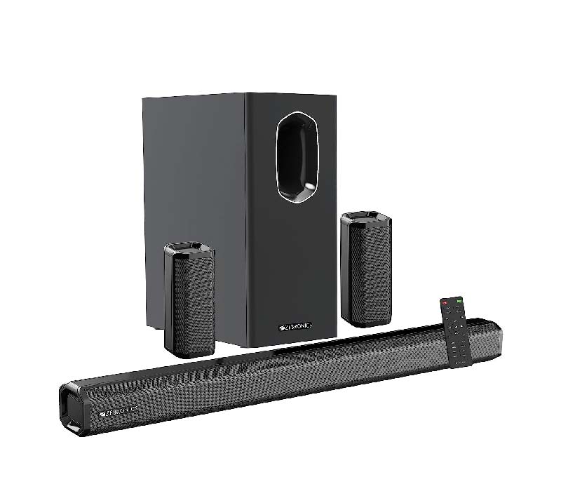 ZEBRONICS Juke BAR 7400 PRO 180W RMS 5.1ch soundbar with 6.5 inch subwoofer Rear Satellites
