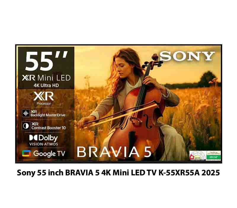 Sony 55 inch BRAVIA 5 XR55A 4K Smart Mini LED Google TV K-55XR55A 2025