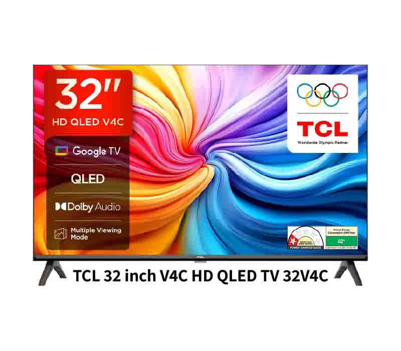 TCL 32 inch V4C Series HD Smart QLED Google TV 32V4C 2025 Model