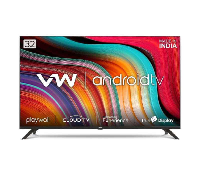 VW 32 inches VW3251 Playwall Frameless Series HD Ready Android Smart LED TV